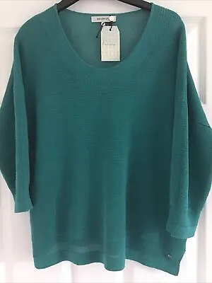 Sandwich New Ladies Linen Jumper Jade Size Xs • £23.50