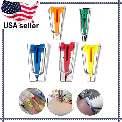 $5.78 • Buy Fabric Bias Tape Maker 6MM 9MM 12MM 18MM 25MM DIY Sewing Quilting Tools