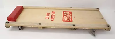Vintage Grand Champion Hardwood Auto Mechanics Cushioned Wood Creeper 36x15..16B • $49.95