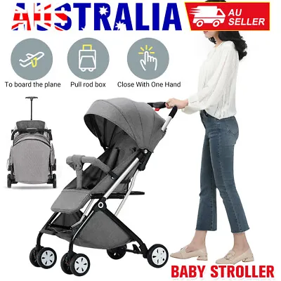Travel Baby Stroller Infant Buggy Pram Toddler Carriage Bassinet Tray Pushchair • $144.85