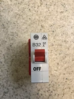 £22.50 • Buy Wylex Miniature Circuit Breaker 32A Plug In Fuse 1 Pole MCB Type B 3kA Break