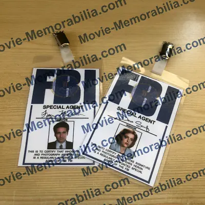 $10.97 • Buy Cosplay Replica X Files FBI ID Badge Fox Mulder And Dana Scully FREE POSTAGE