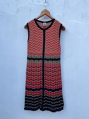 Missoni Multicolor Knit Waves Sleeveless Dress Size 46 With Lining Designer Made • $110