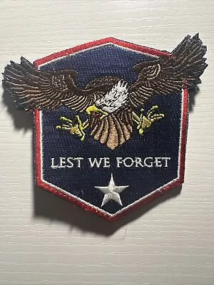 The Patriot Militia LEST WE FORGET Eagle Patch • $15.99