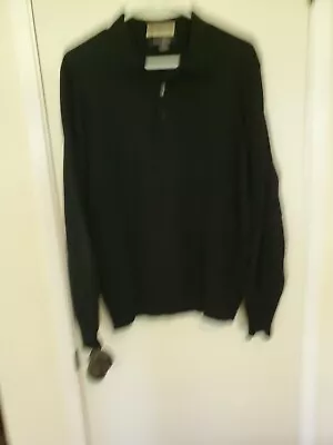 GLEN ROYAL MEN'S 100% FINE CASHMERE SWEATER SIZE M Medium • $22.99