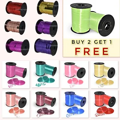 £3.79 • Buy 200 Meters Balloon Curling  Ribbon For Party Gift Wrapping Balloons String Tie