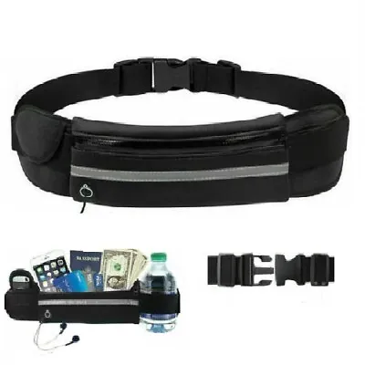 £3.35 • Buy Waist Belt Bum Bag Waterproof Running Jogging Mobile Wallet Cash Pocket GYM UK