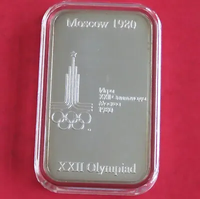 Moscow 1980 Olympic Games Host City Silver Proof Ingot - London 2012 • £49.95