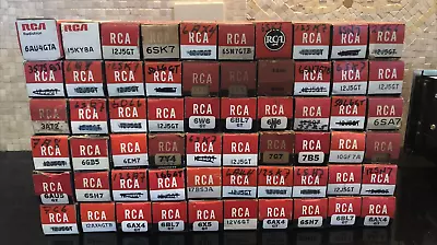 60 Boxed NOS RCA Radio Vacuum Tubes For Receivers Amplifiers & Radios • $119.99