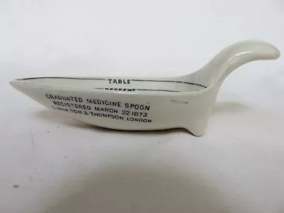 S Maw Son & Thompson Antique Ceramic Graduated Medicine Spoon 1873 • £10