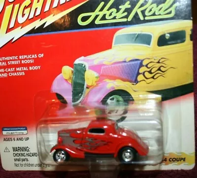 Johnny Lightning Hot Rods 1934 Coupe Red With Flames 2000 • $9.99