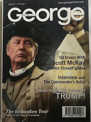 George Magazine President Trump  Paul Revere Jfk Jr Oct. 2022 Premier Issue #1 • $135