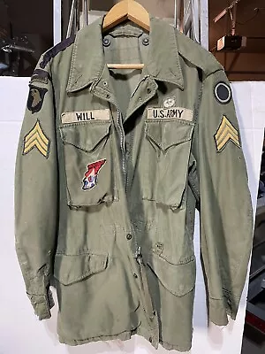 Vintage Vietnam/ Korean M-51 Field Jacket Airborne Imjin Scouts Sgt Patches • $220