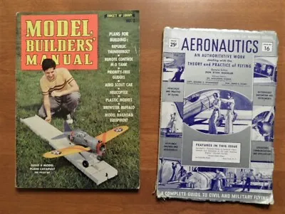 Vintage Model Builder Magazine 1942 And Aeronautics Mag. 1940 Airplane RC Plane • $9.95