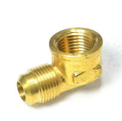 1/2 Male Flare Sae 45 To 1/2 Female Npt L Elbow Fitting Natural Gas Propane Fuel • $10.28
