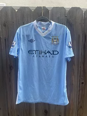 Umbro Manchester City MCFC Short Sleeve Soccer Jersey 2011/12 Size 42 Mens • $16