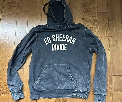 Colortone Ed Sheeran Divide Tour Hoodie Gray-Smoke Ribbed Sweatshirt Size L • $25