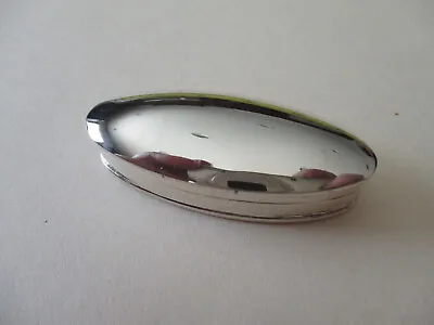 Sterling Silver Long Oval Shape Pill Box 2 Inches Long 7/8 Wide 13.8 Grams • $35.10