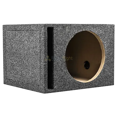 Single 10  Ported Subwoofer Box Enclosure 1  MDF Vented Sub Box RI Audio RI207 • $54.95