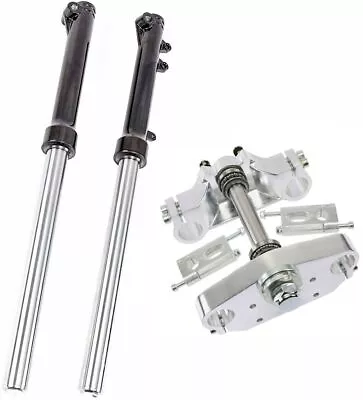 Front Forks Shock +Triple Tree For Atomik Dirt Bike CRF50 XR 70 110cc 125cc • $148.75