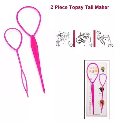 Topsy Tail Hair Braid Ponytail Braid Maker Hair Styling Accessories EasyUse Tool • £1.99