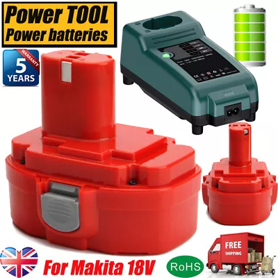 5000mAh 18V Ni-MH Battery For Makita PA18 1822 1833 194158-6 4334D 8390D/Charger • £14.99