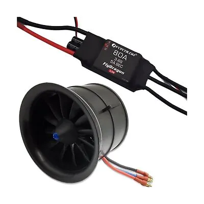 EDF 70mm 3400KV 4S RC Jet Airplane 12 Blades Ducted Fan With RC Brushless Mot... • $121.68