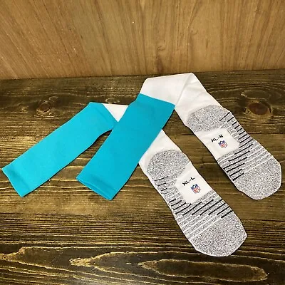 Miami Dolphins Nike NFL Team Colors Socks 1 Pair New XL • $7.99