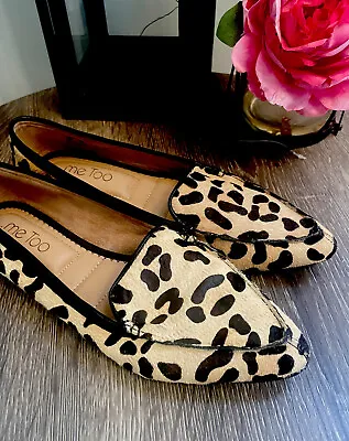 Me Too Classic Lepard Print Leather Upper Ballerina Flats Size 7M Comfort Sole • $16