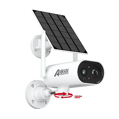 $69.99 • Buy Solar Battery Powered Security Camera Wifi Outdoor 180° Pan Home System Wireless