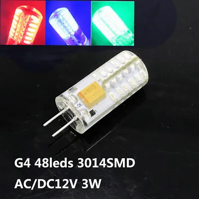 10pcs G4 LED Bulbs Bi-Pin Base Lights 2/3W AC/DC 12V T3 Halogen Bulb Replacement • $8.99