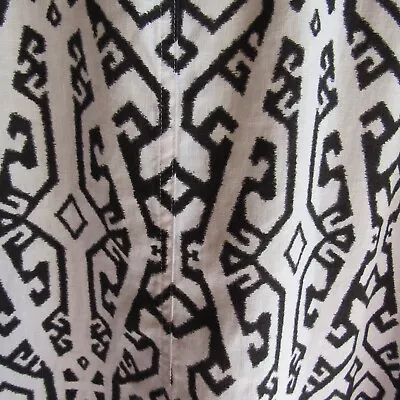 J. Jill Love Linen Dress XL White Black Geometric 100% Linen Sleeveless Pockets • $35