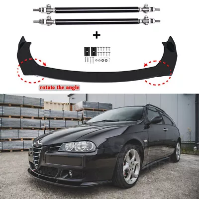 For Alfa Romeo Giulietta 156/147/159 Giulia Stelvio Front Bumper Lip +Strut Rods • $84.39