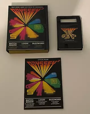 Magnavox Odyssey 2 Game Match Maker Logix Buzzword Manual Cartridge Original Box • $14.95