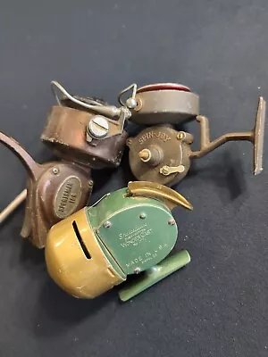 Vintage Fishing Reels Lot *Working/Parts/Decor* • $45