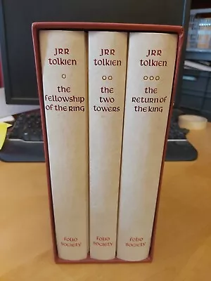 Folio Society Decorative Ornate The Lord Of The Rings Trilogy Fellowship Book BN • £150