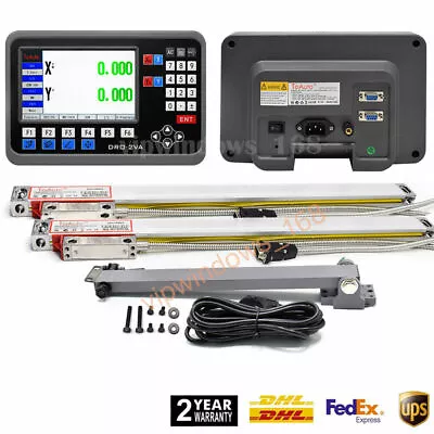 2Axis/3Axis LCD DRO Display Digital Readout+Linear Scale Sensor Encoder CNC Mill • $225.79