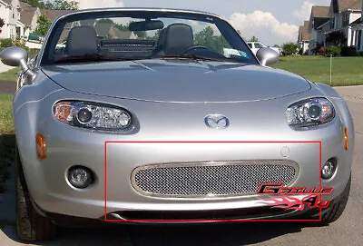 Fits 2006-2008 Mazda MX-5 Lower Bumper Stainless Steel Chrome Mesh Grille Insert • $83.99