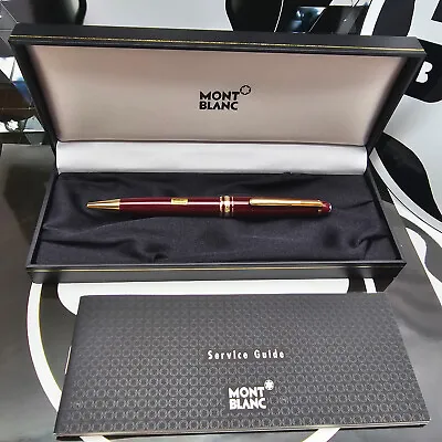 MONTBLANC Meisterstuck 164R Classic Burgundy / Red Gold Trim Ballpoint Pen NEW • $319