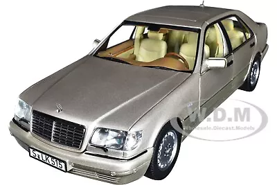 1997 Mercedes-benz S600 Smoke Silver Metallic 1/18 Diecast Model Norev 183723 • $119.99