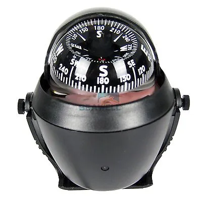 Marine Boat Navigation Compass LED Light For Sail Ship Vehicle Car Black • £15.99