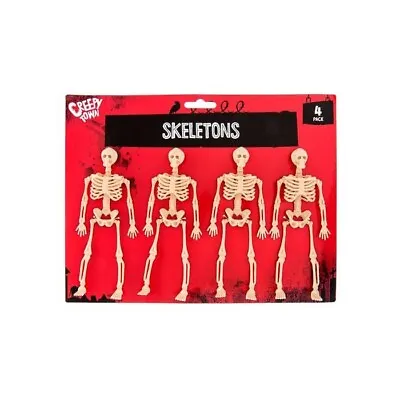 £3.75 • Buy 4 Pack Halloween Hanging Skeleton Decorations Scary Outdoor Party Props Spooky