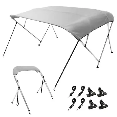 VEVOR 4 Bow Bimini Top Boat Cover 900D Polyester Canopy Aluminum Frame 91 -96  W • $144.99