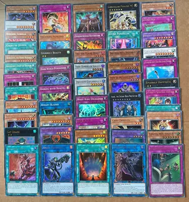 £6.50 • Buy YuGiOh 50 Cards Lot  10 Ultra 15 Super Rare Holo & 25 Rare Bulk Includes MP23