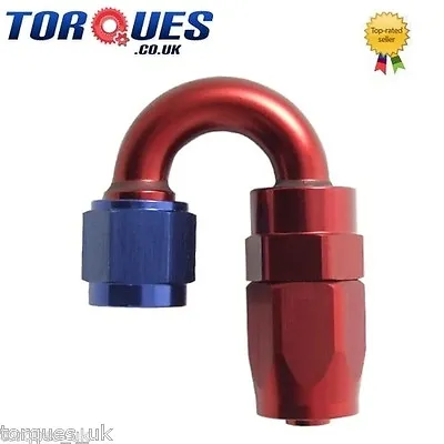 AN -6 (AN6 AN 06) 180 Degree Fast Flow Hose Fitting  • £10.99