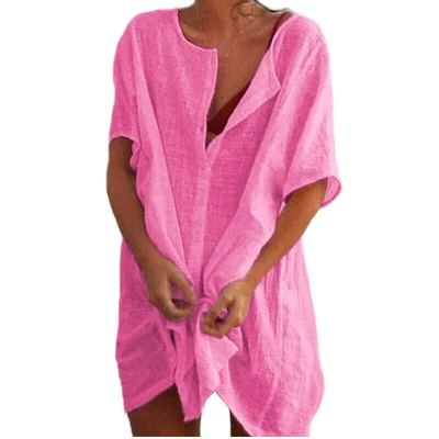 $18.69 • Buy Plus Size Women Short-Sleeves Ladies T-shirt Blouse Shirt Dress Summer Tunic Top