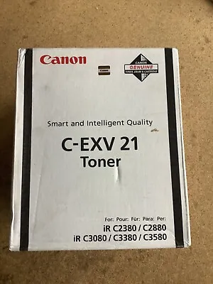 Genuine Canon C-EXV21 Black Toner Cartridge C2380 C2880 C3080 C3380 Open Box • £12.95