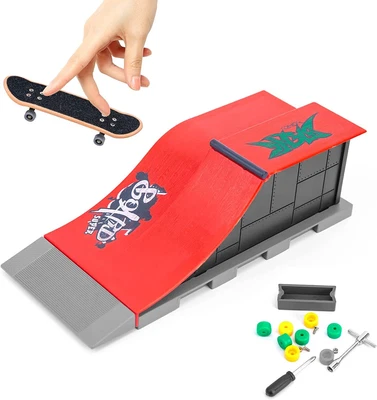 £11.90 • Buy Mini Finger Skateboard Kit Safe Fingerboard Ramps Set For Children Birthday Gift