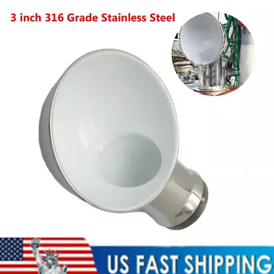 US 3 Inch 316 Stainless Steel Round White Cowl Vent Marine Boat Yacht Ship • $90.99