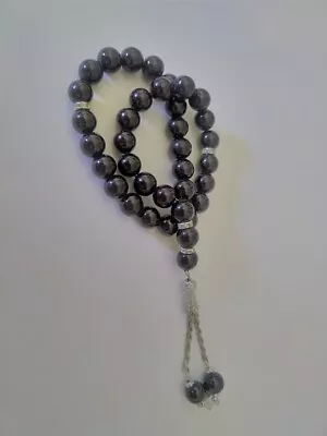 Black Color Rosary Muslim Islamic Prayer 33 Beads Tasbih Gift Misbaha Pray Subha • $0.99